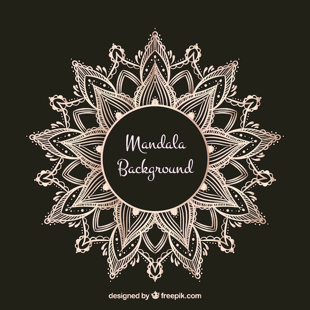 Lineal Mandala Hintergrund Konzept
