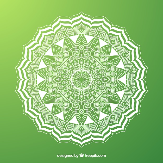 Lineal mandala hintergrund konzept