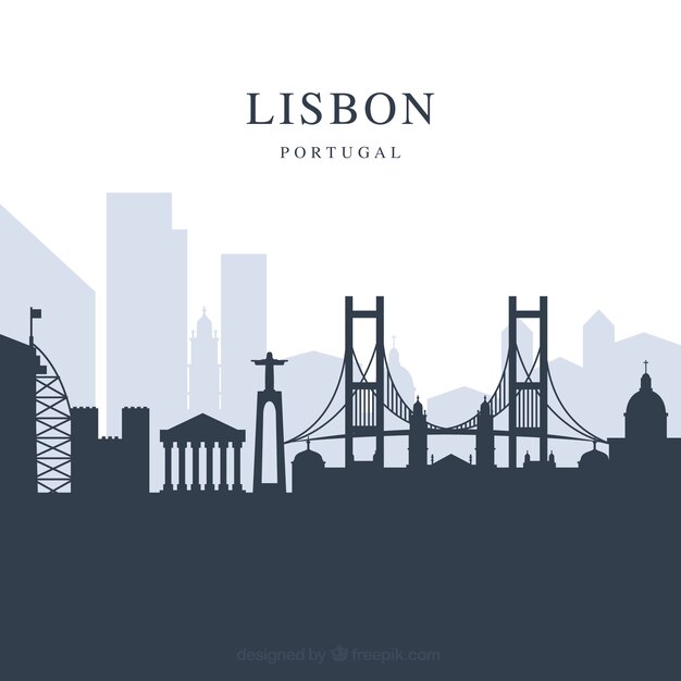 Lissabon Skyline Hintergrund