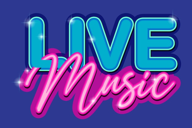 Kostenloser Vektor live-musik-banner-design