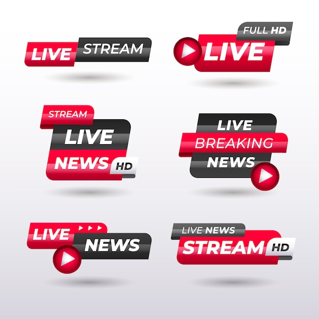 Live-Streams Nachrichtenbanner