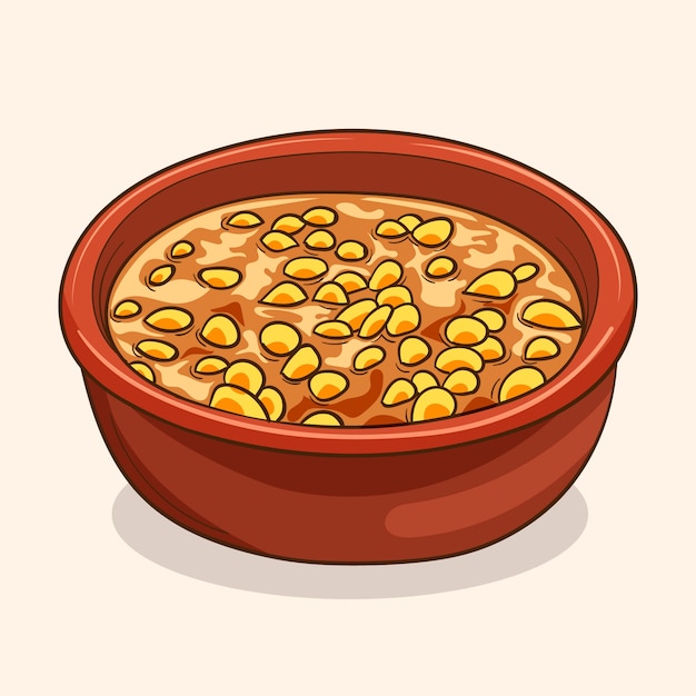 Locro-illustration im handgezeichneten stil