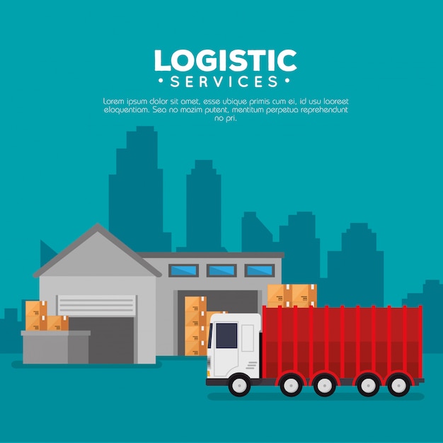 Logistikdienstleistungen mit Lagergebäude