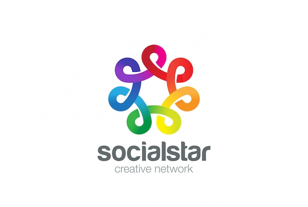 Kostenloser Vektor logo des sozialen netzwerks