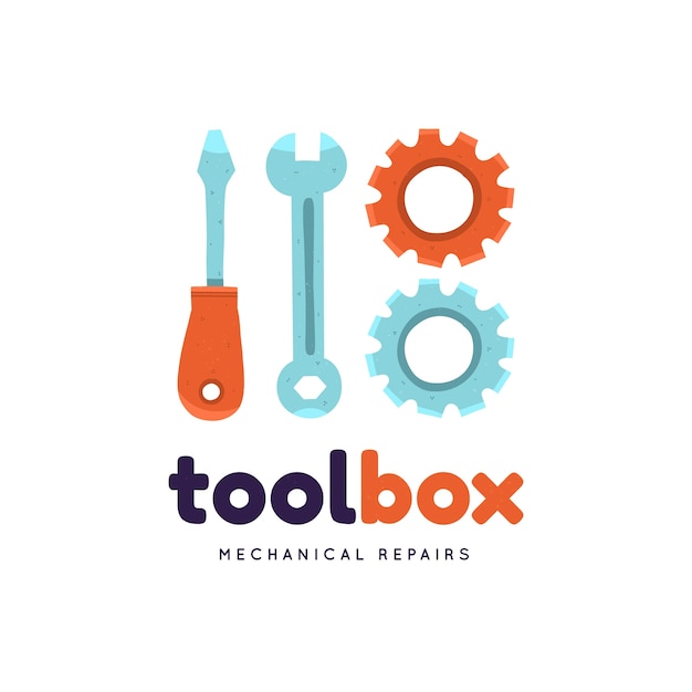 Logo-design für mechanische reparaturen