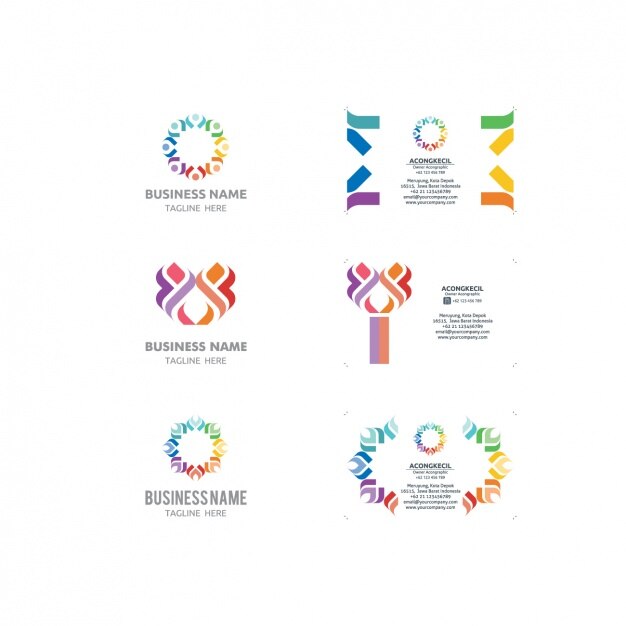 Logo und Visitenkarten-Vorlagen-Sammlung