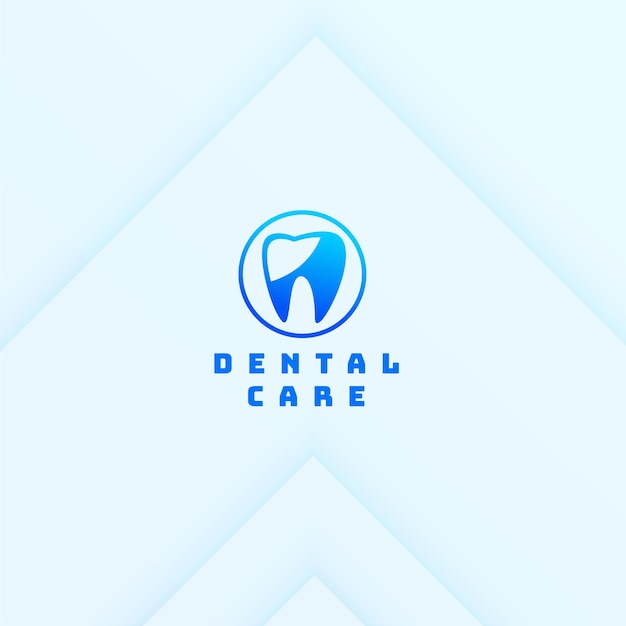 Kostenloser Vektor logo-vorlage für orthopädische zahnpflegezähne
