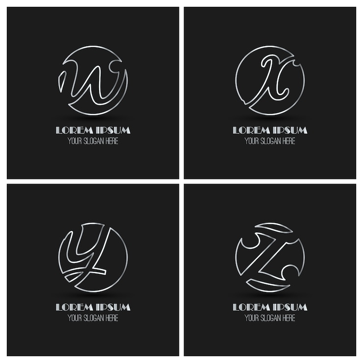 Kostenlose Vektor logo-vorlagen sammlung