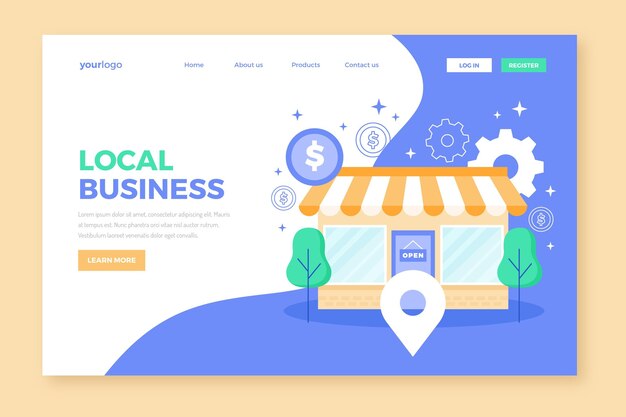 Lokale Business-Landingpage