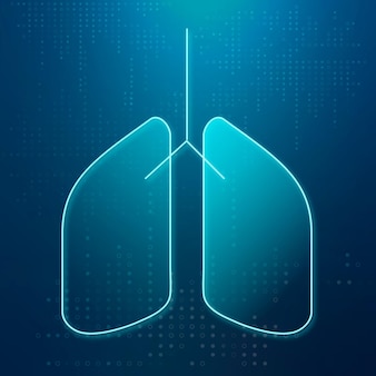 Lungensymbolvektor für das intelligente gesundheitswesen des atmungssystems