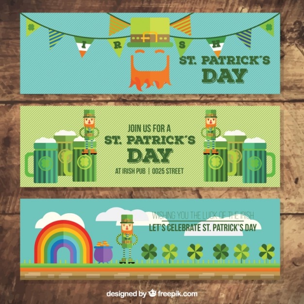 Lustige st. patricks tag banner