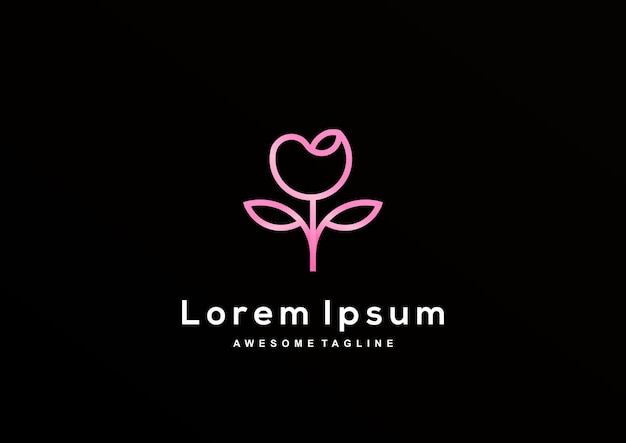 Luxuriöse Tulip-Logo-Design-Kollektion für das Branding der Corporate Identity