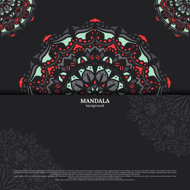 Luxus dekorativer Mandala Design Hintergrund