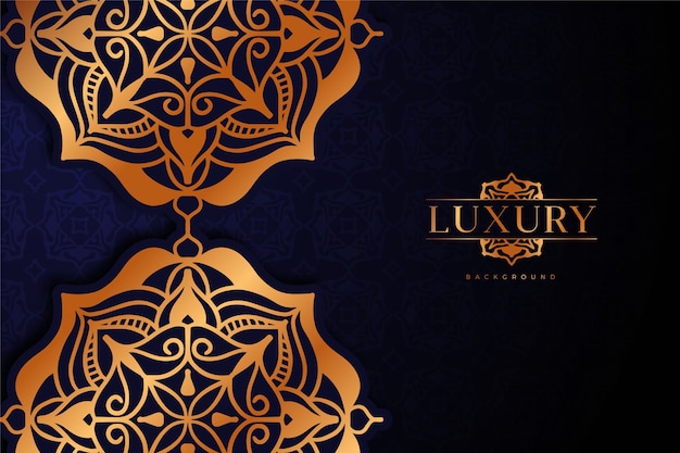 Luxus mandala hintergrund