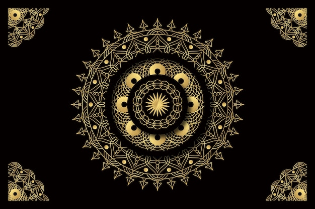 Luxus mandala hintergrund