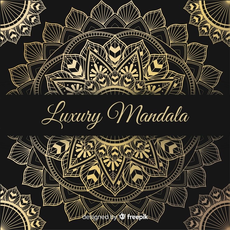 Kostenlose Vektor luxus-mandala