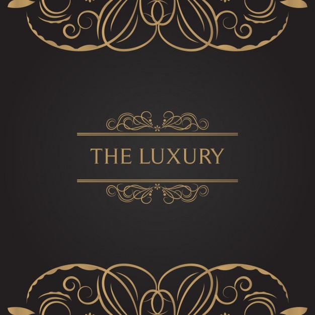 Luxus mit goldenen Elementen Hintergrund
