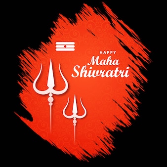 Maha shivratri lord shiva trishul für karte