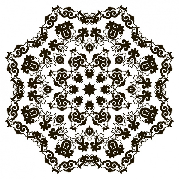 Kostenloser Vektor mandala-design-hintergrund