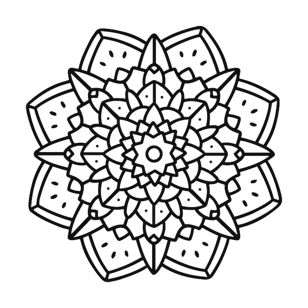 Kostenloser Vektor mandala design