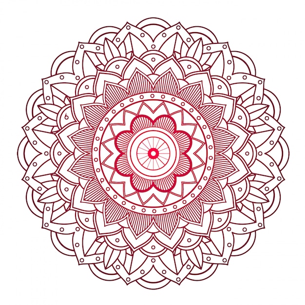 Kostenloser Vektor mandala-design