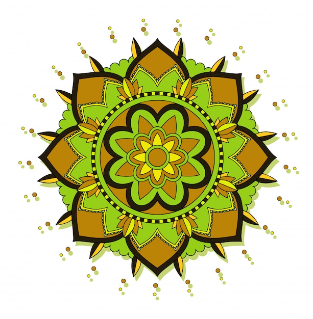 Kostenloser Vektor mandala-design