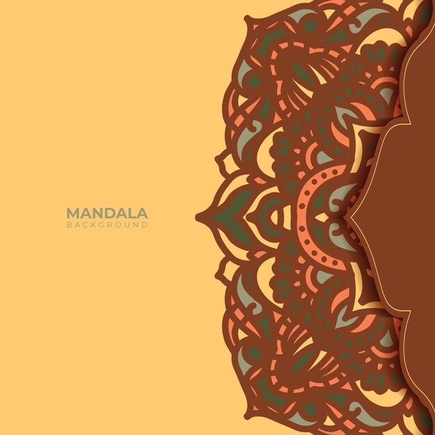 Mandala-hintergrund. vintage dekorative elemente. handgezeichneter hintergrund. islamische, arabische, indische, osmanische motive.