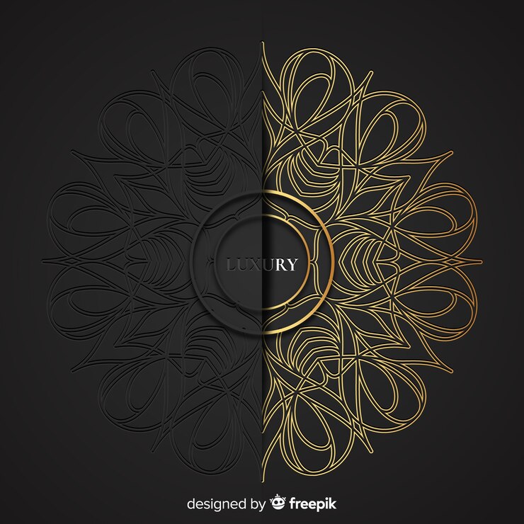 Kostenlose Vektor mandala-hintergrund
