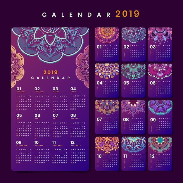 Mandala-kalender-modell