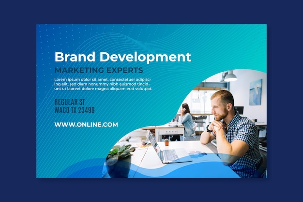 Kostenloser Vektor marketing business banner vorlage