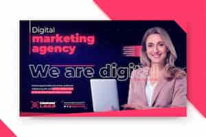 Kostenloser Vektor marketing business banner vorlage