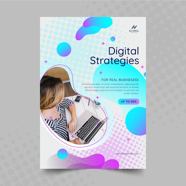 Marketing-Business-Flyer vertikal