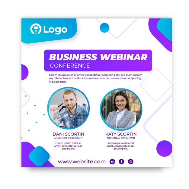 Marketing Business Quadrat Flyer