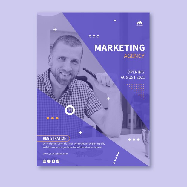 Marketing-Geschäftsplakat