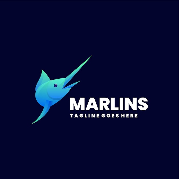 Marlins-Silhouette-Logo-Design