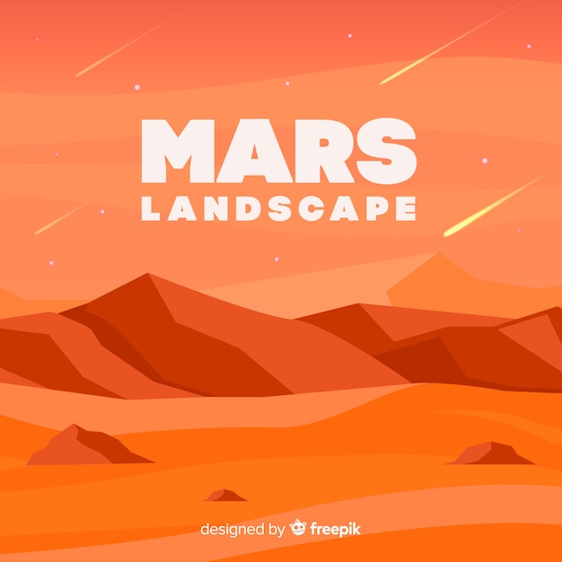 Mars landschaft hintergrund