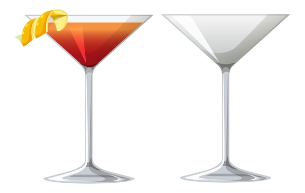 Martinez-Cocktail im Glas