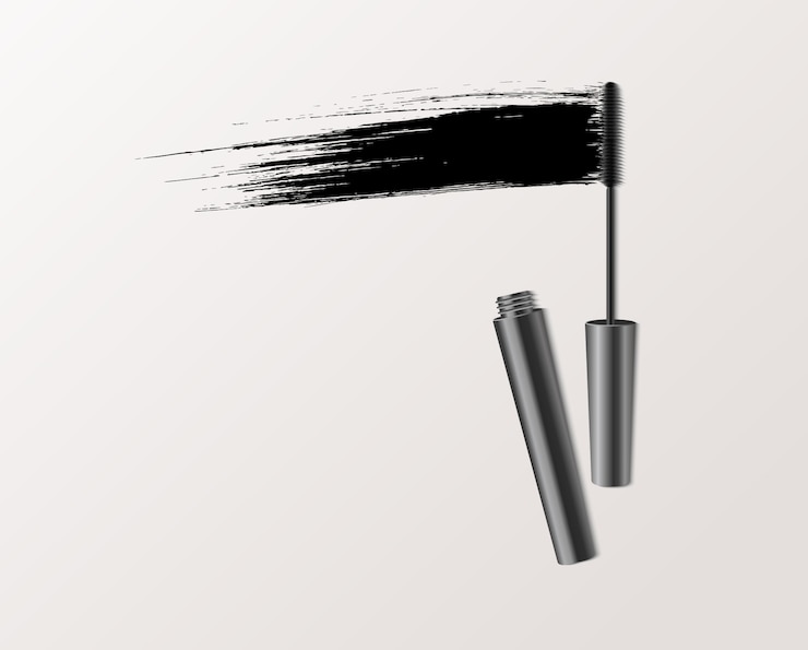 Kostenlose Vektor mascara mode-illustration