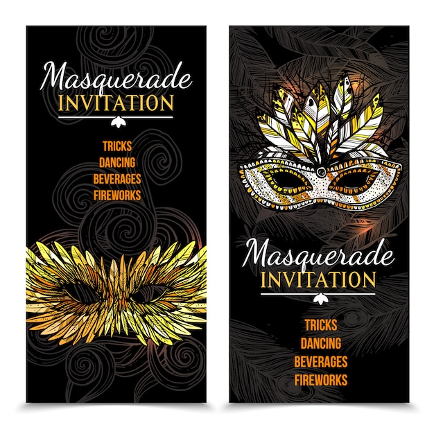 Maskerade-karneval-banner