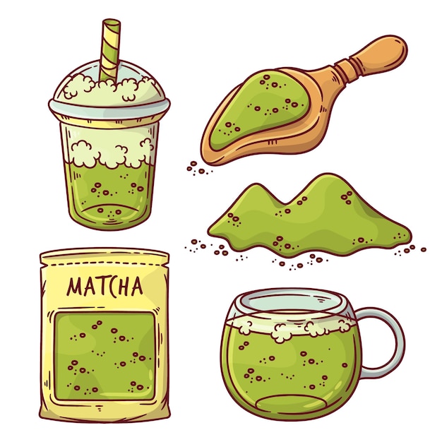 Matcha teesammlung