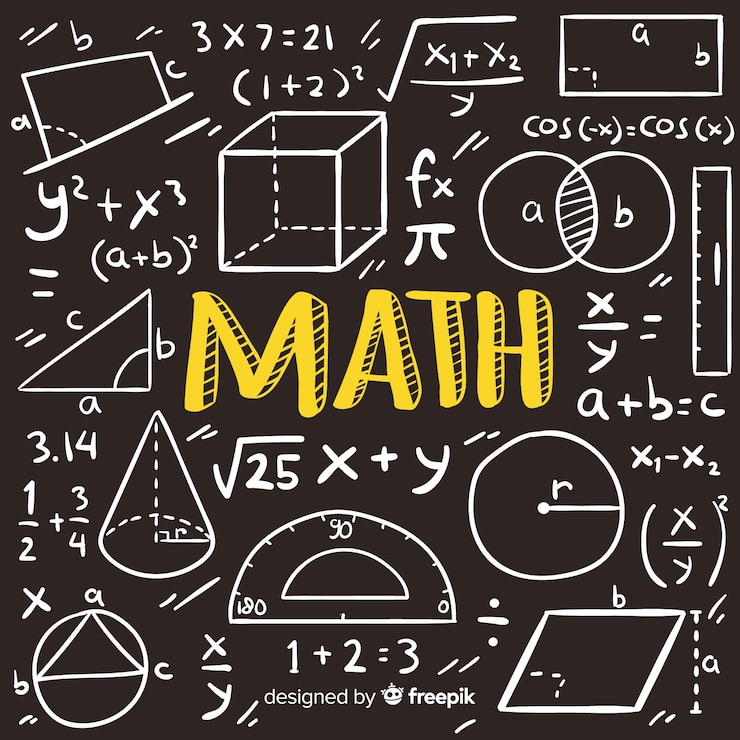 Kostenlose Vektor mathe realistische tafel hintergrund