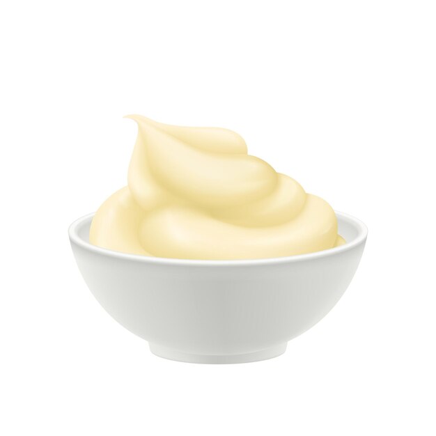 Mayonnaise-Schüssel-Illustration