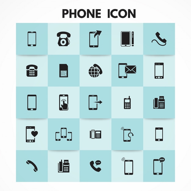 Medien und Kommunikation Icons