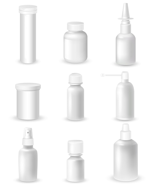 Medizin-flaschen-set
