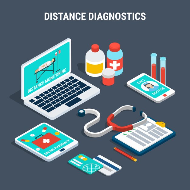 Medizinische diagnostik isometrie set