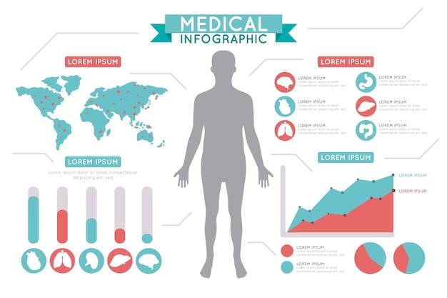 Medizinisches infografik-konzept