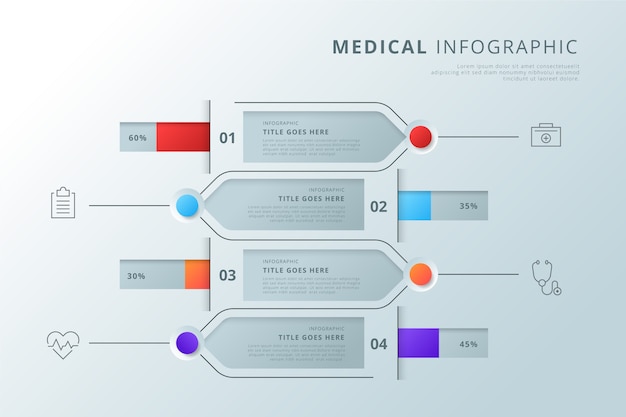 Medizinisches infografik-konzept