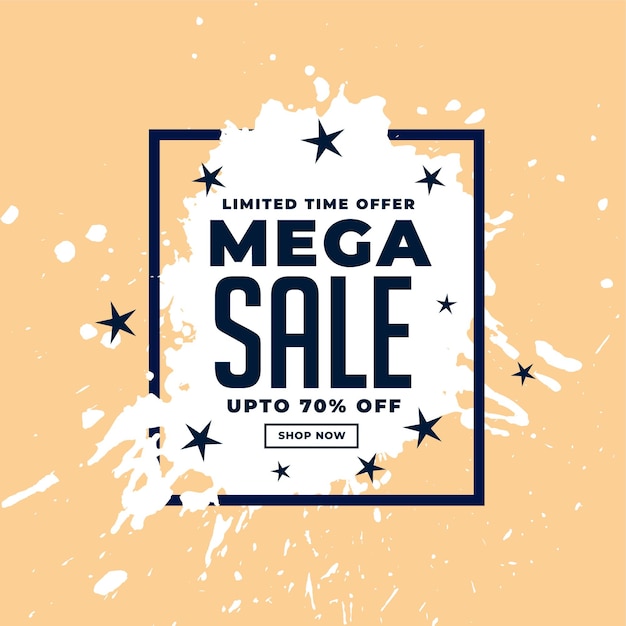 Mega sale werbebanner design