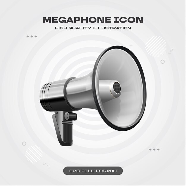 Megaphon-Vektor-Bildgebung