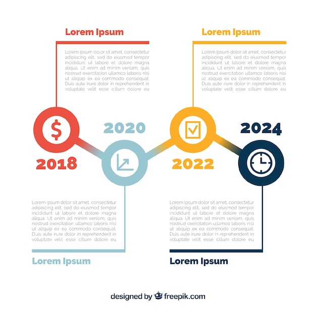 Meilensteine ​​konzept infographic-unternehmen